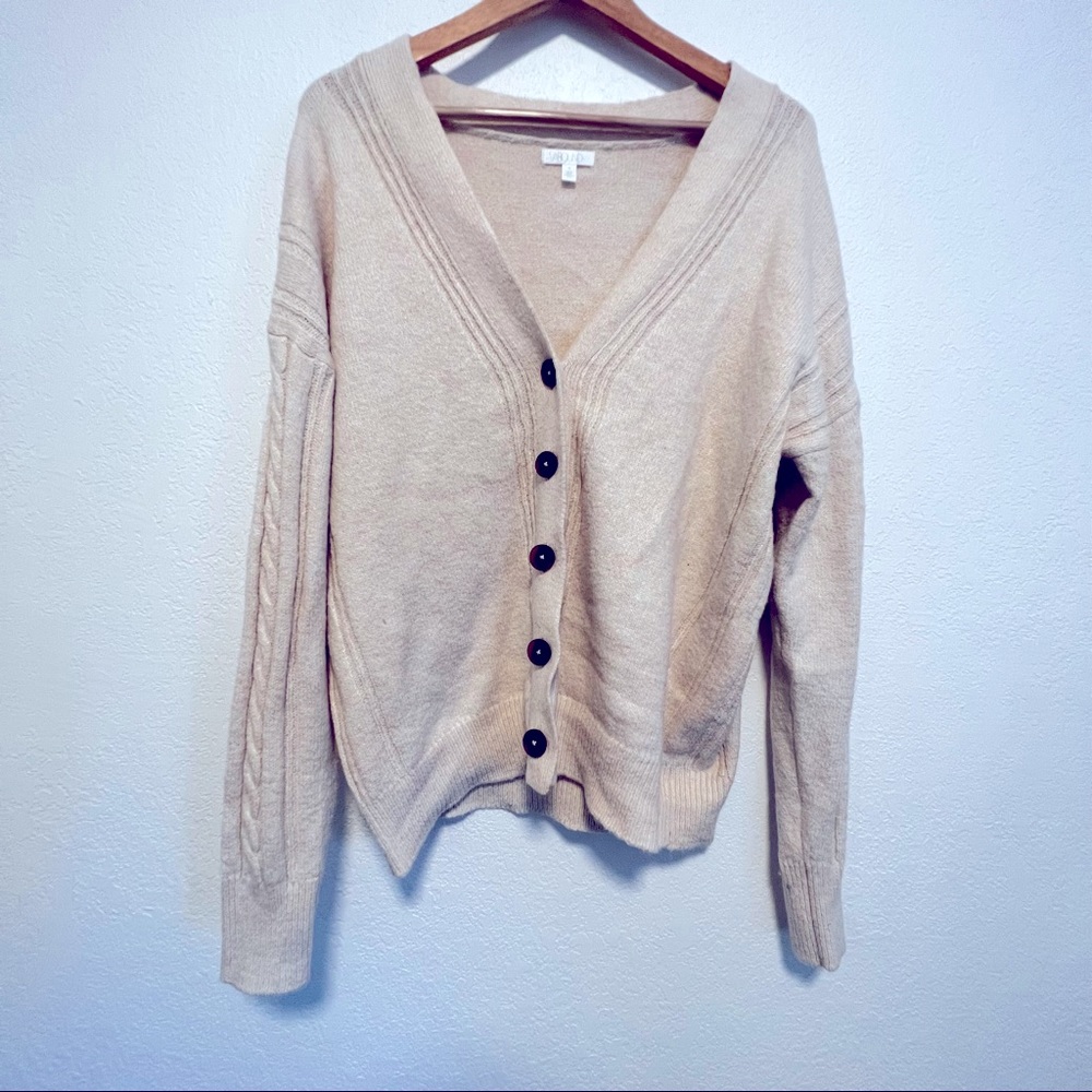 Cream button Cardigan